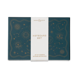 Celestial Notecards - Set Of 16 Assorted