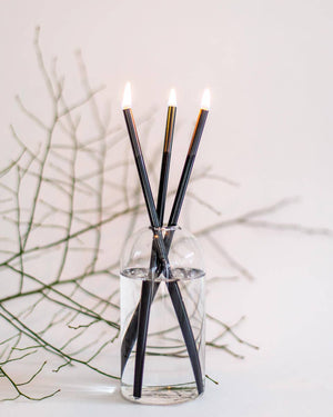 Black Everlasting Candle – Reusable Steel Candles [x1 Pack]
