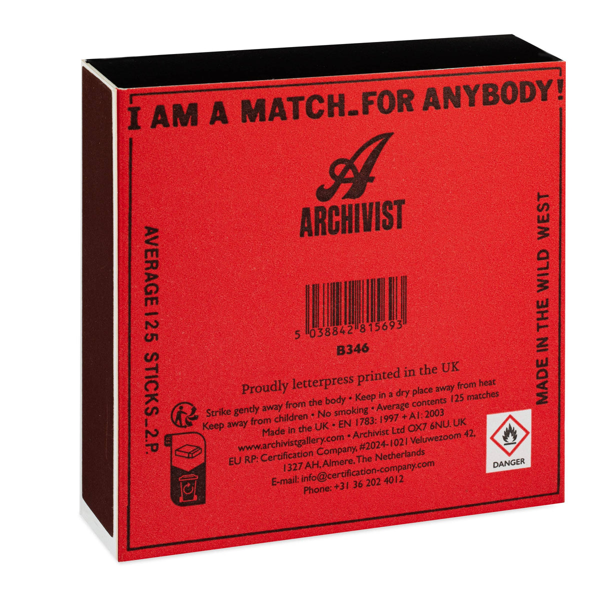 Match for Anybody| Square - Safety Matches