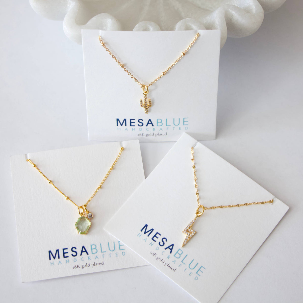 CZ Lightning Bolt Necklace