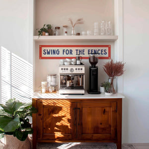Swing For The Fences Felt Sign Banner