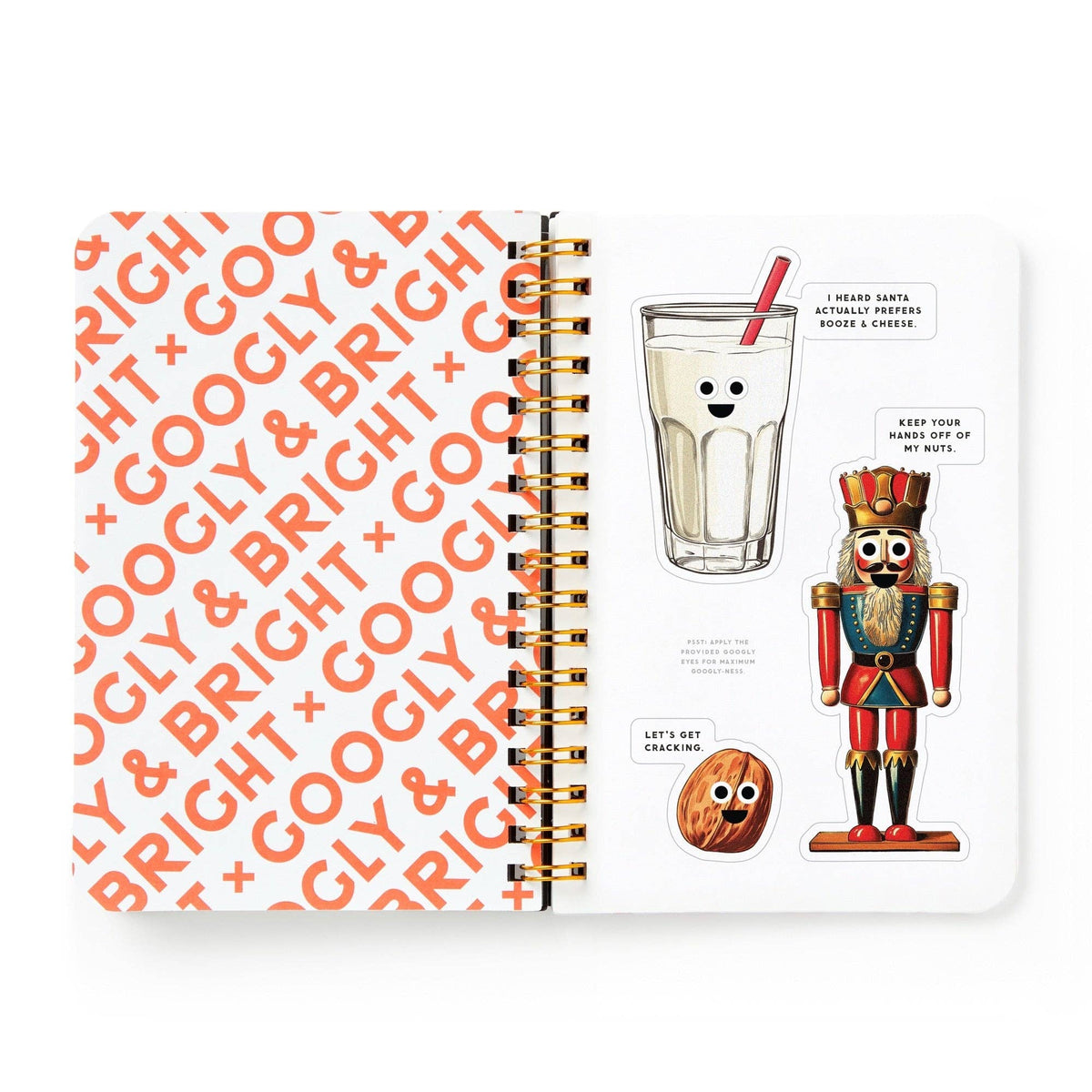 Brass Monkey Googly &amp; Bright Holiday Sticker Book