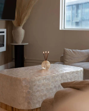 Neva Vase, Pampas Candle Holder