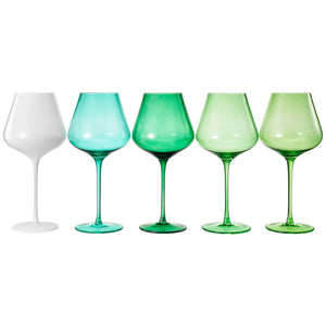 Beaches of the Thai Islands Wine Glassware | 5 Set, 20 OZ