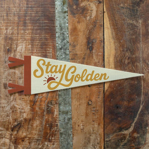 Stay Golden Felt Pennant