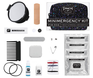 Black Glitter Bomb Minimergency Kit