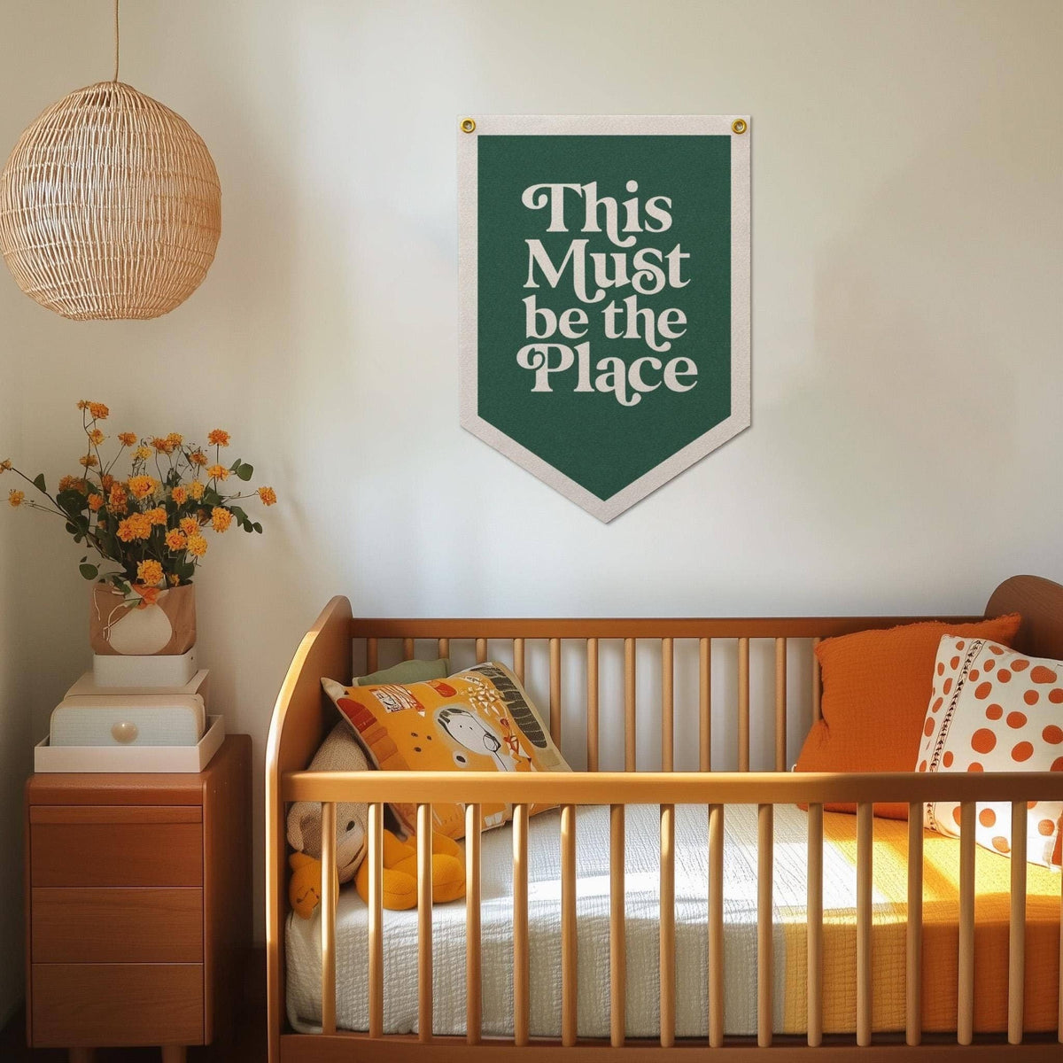 This Must Be The Place Felt CampFlag