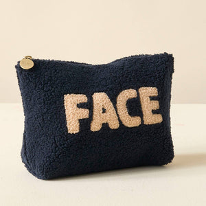 Navy Teddy Pouch - Face