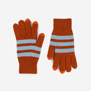 Striped Touchscreen Gloves