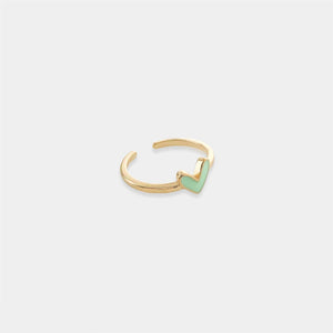 LRN095 - Enamel Heart Ring