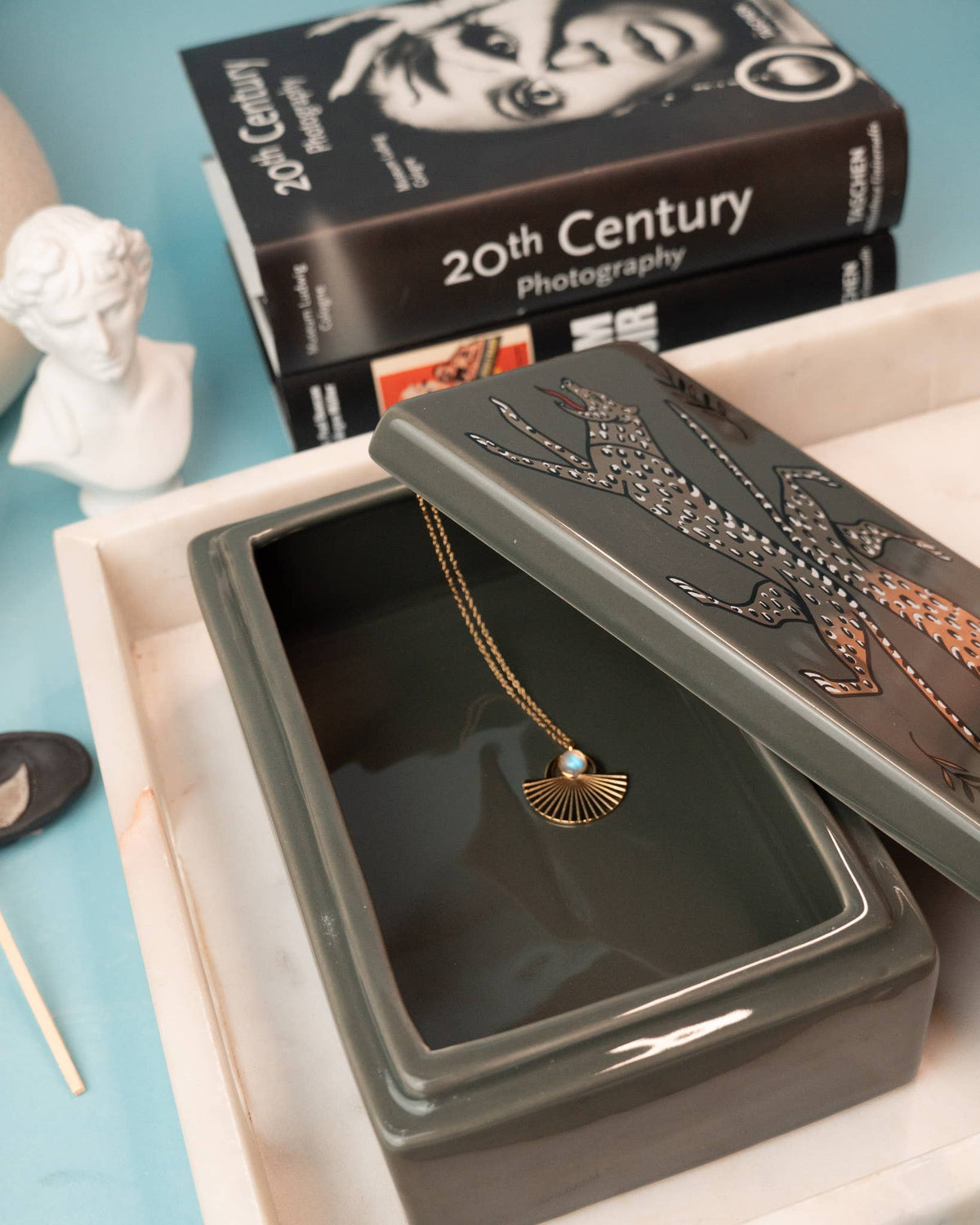 Duo Leopard Ceramic Box