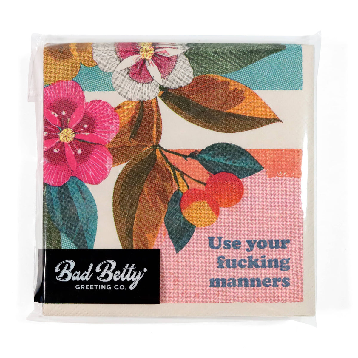 Use Your Fucking Manners - Funny Cocktail Napkins