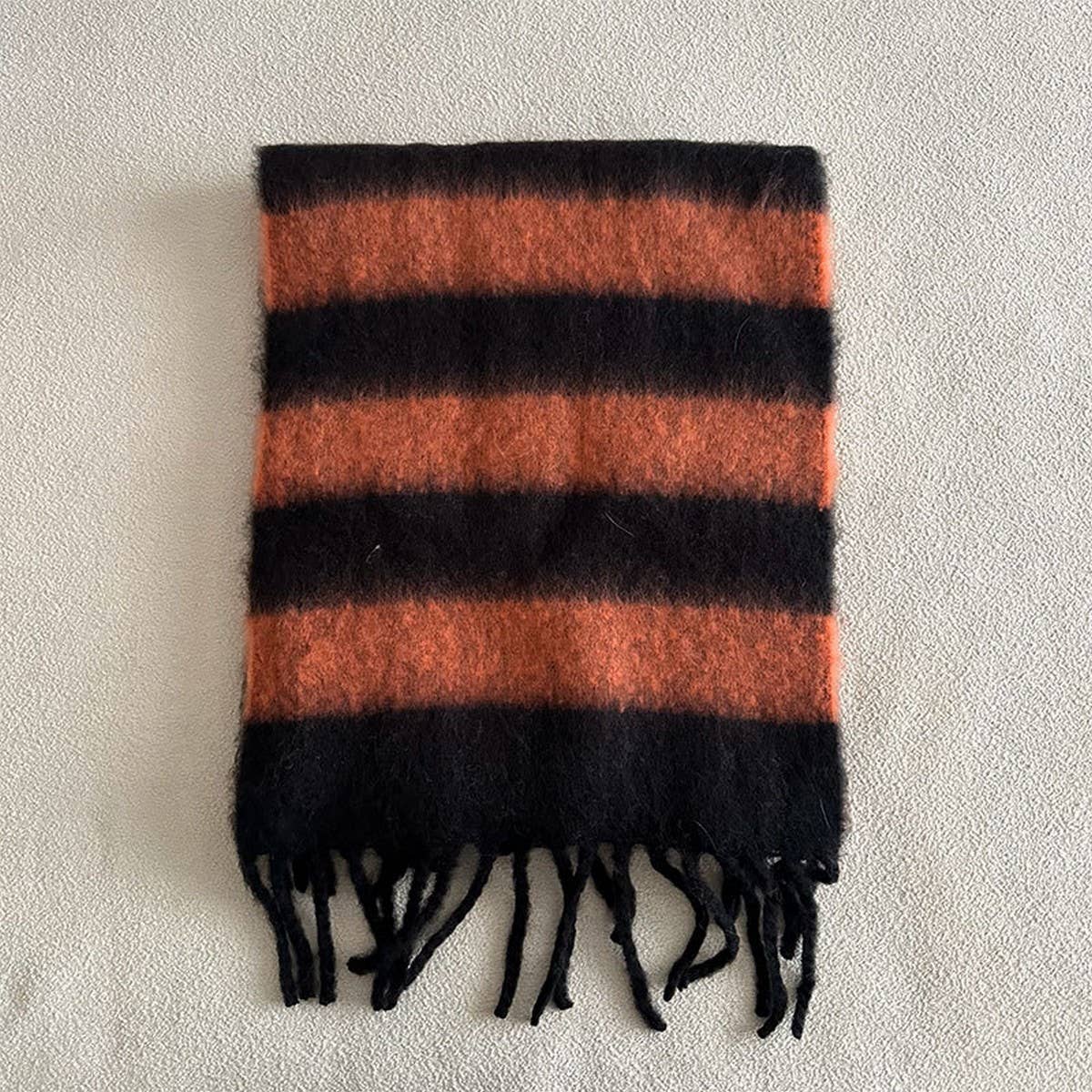 Thick Striped Scarf