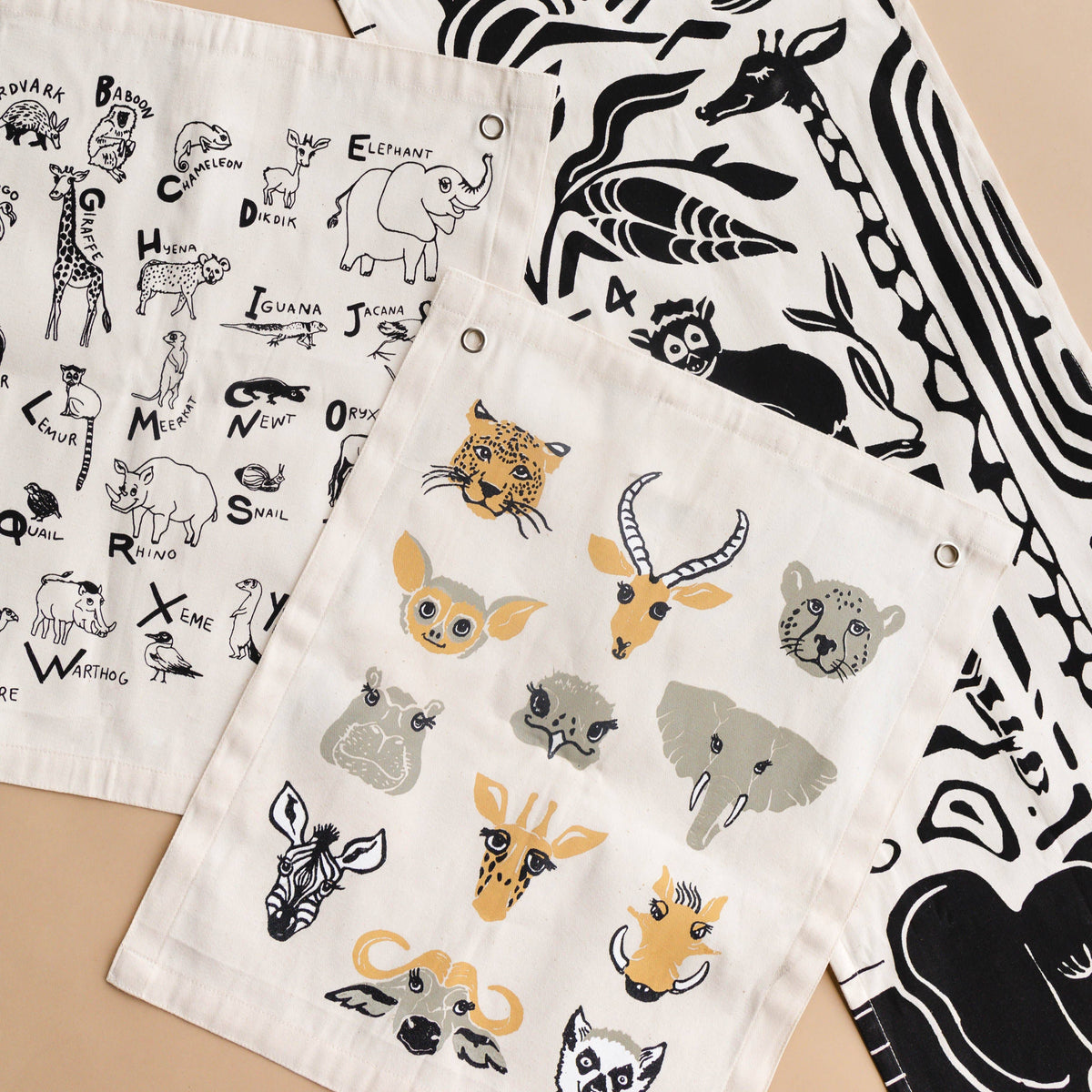 Animal Alphabet Canvas Banner | Wall Hanging