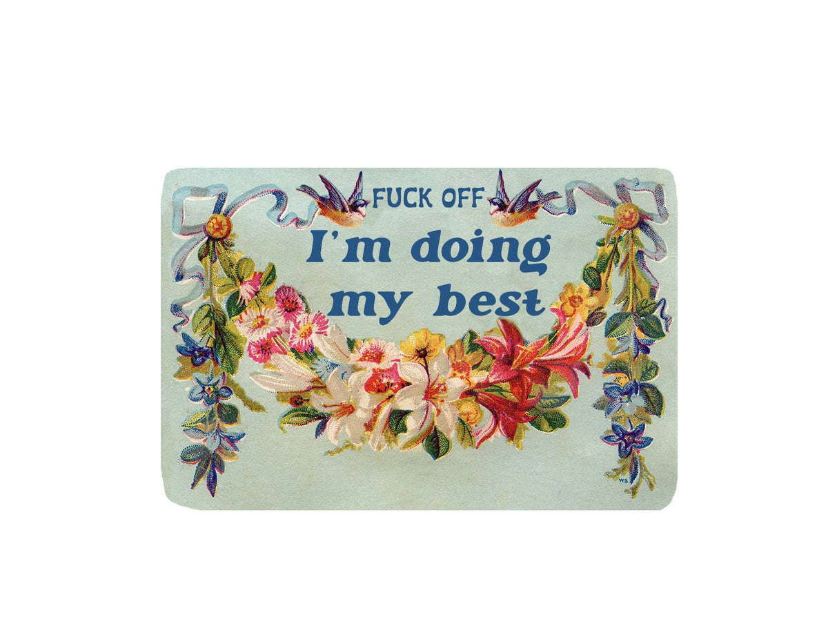 Fuck Off I'm Doing My Best Sticker
