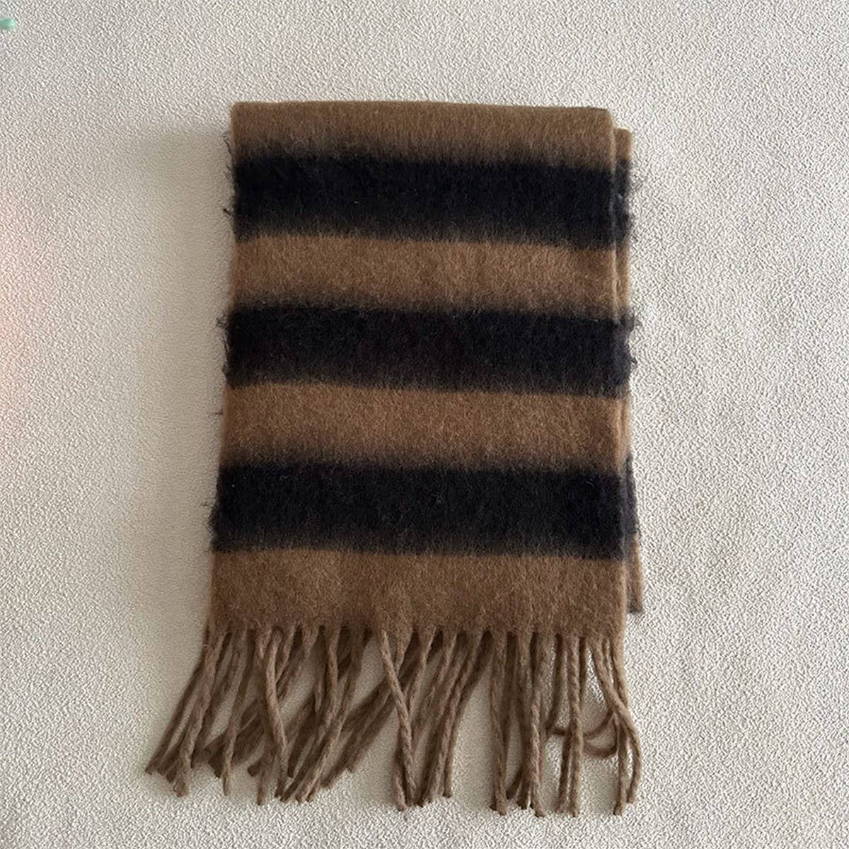 Thick Striped Scarf