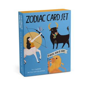 Zodiac Cards, Box of 12 Assorted