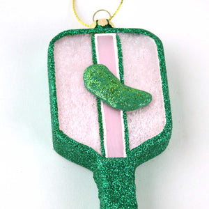 Pickleball Boxed Glass Ornament