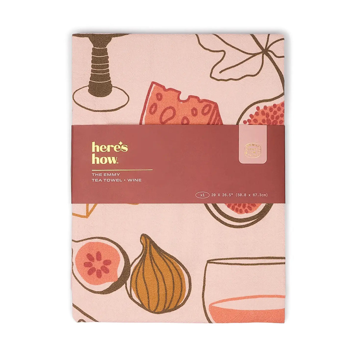 The Emmy Tea Towel - Wine