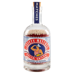 Hello Sailor Match Bottle | Glass Bottle - Safety Matches