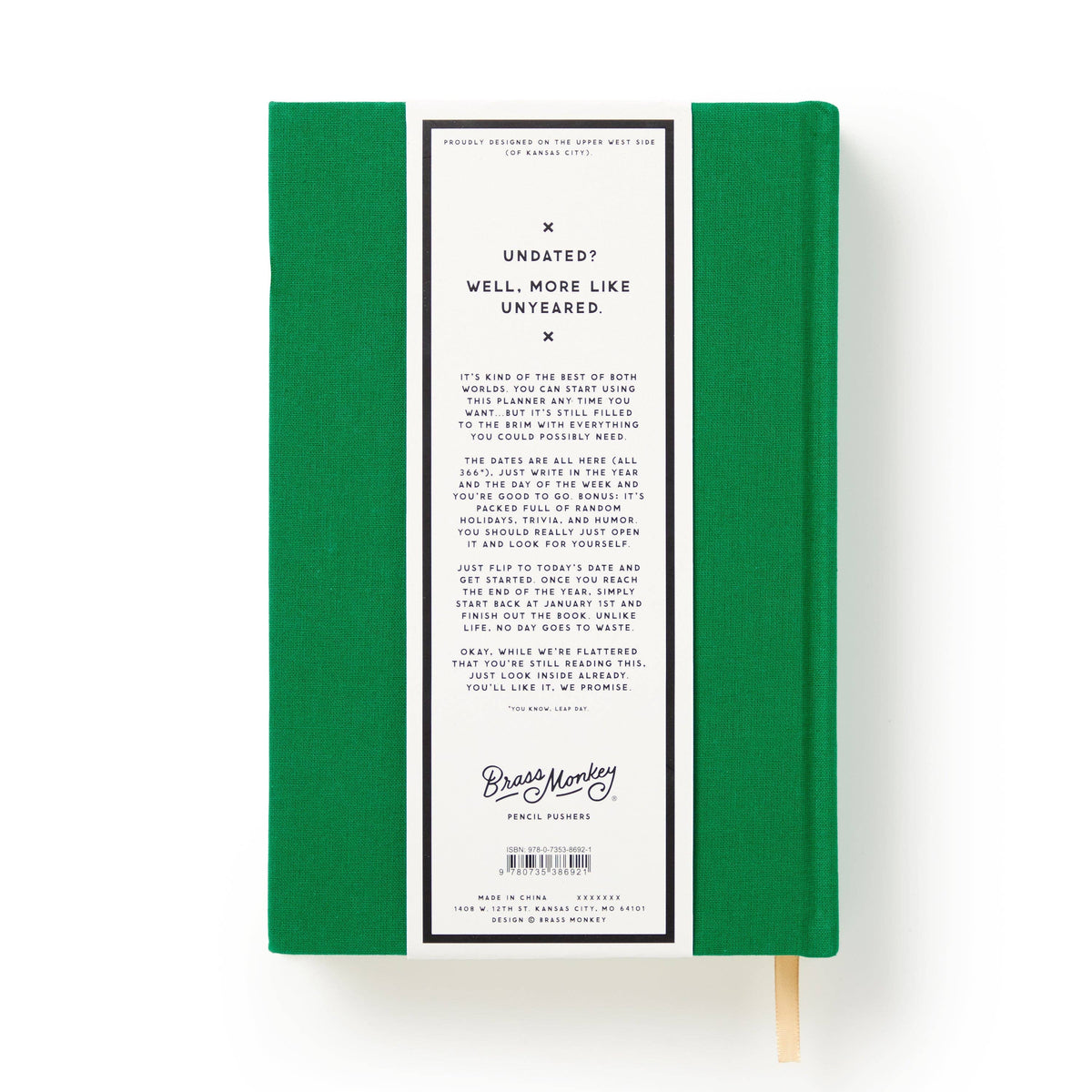 Brass Monkey These are the Days of My Life Undated Planner