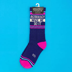 Astrology Made Me Do It Gym Crew Socks