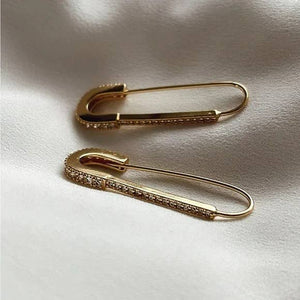 Helga Safety Pin Earrings