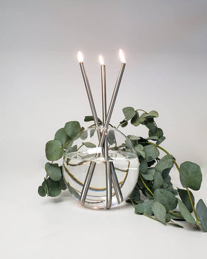 Neva Vase, Clear Candle Holder [x6 Vases]
