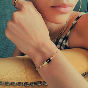 Chill Pill Charm Bracelet 18K Gold Vermeil