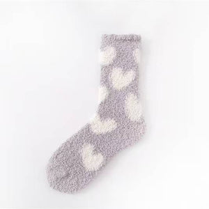 Valentine's Heart Socks Fuzzy Socks