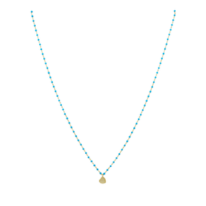 Elsa Mini Heart Necklace Turquoise