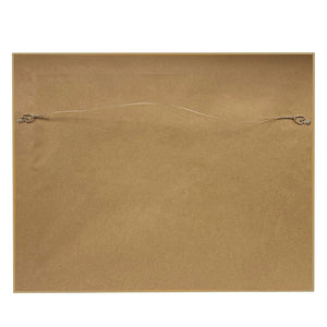 Vintage Style Peacock Framed Print Behind Glass