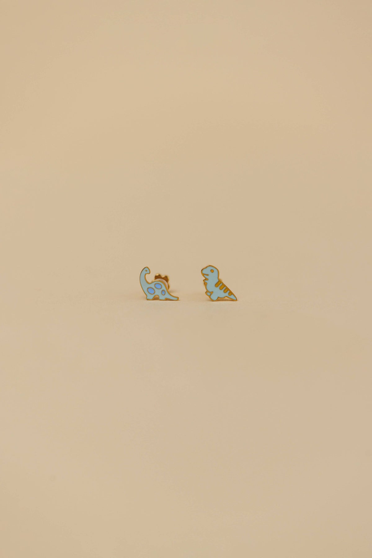 Dinosaur Enamel Flat Back Kids Earrings