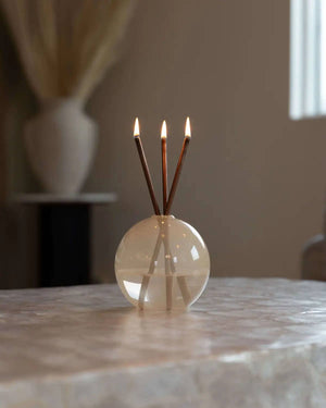 Neva Vase, Pampas Candle Holder