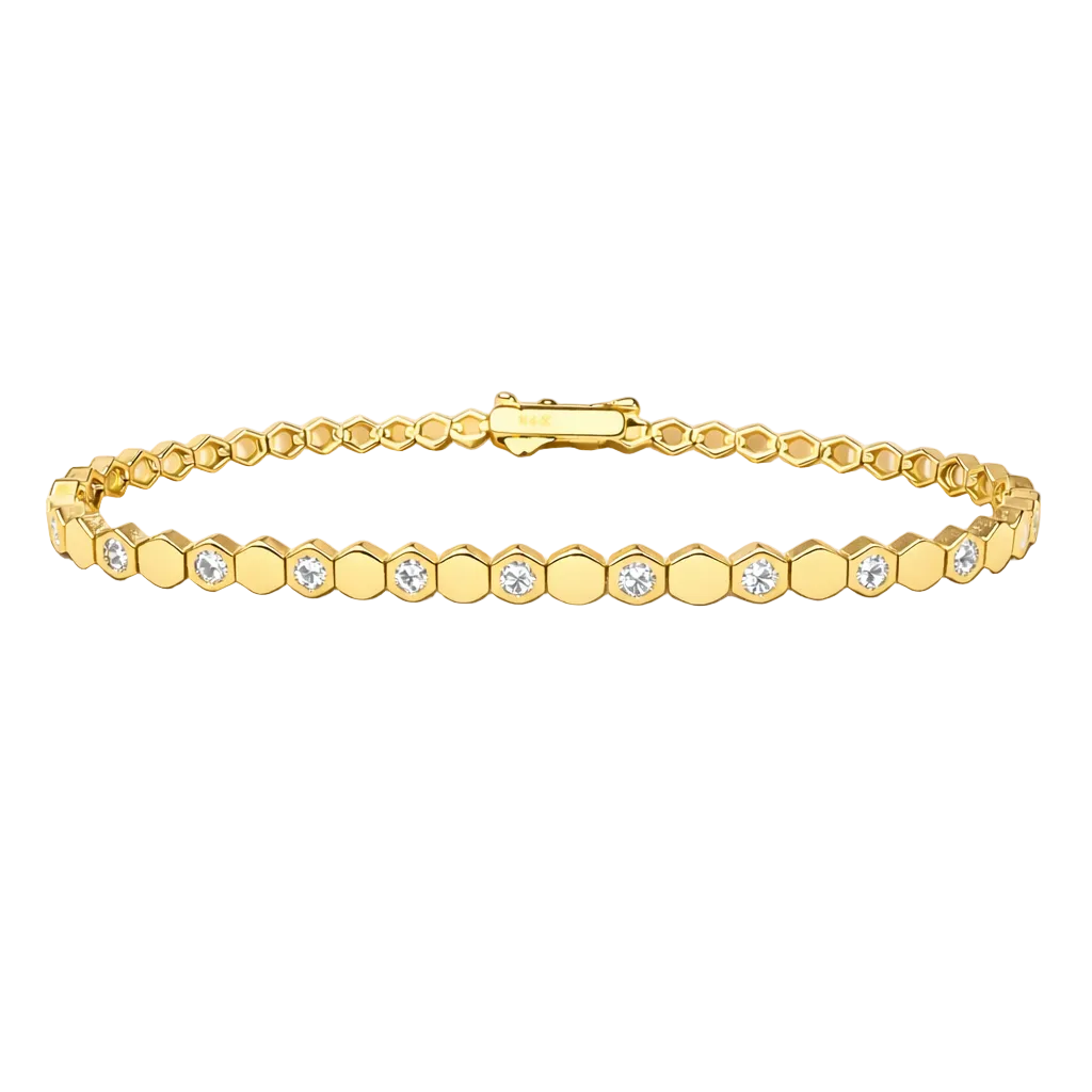 Honeycomb Tennis Bracelet