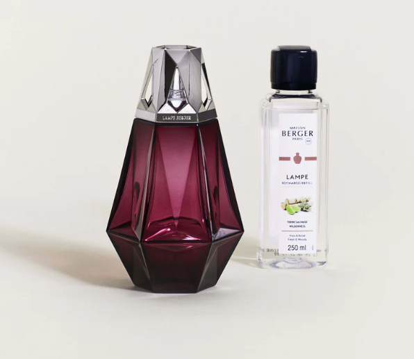 Prisme Garnet Home Fragrance Lamp Gift Set with Wilderness